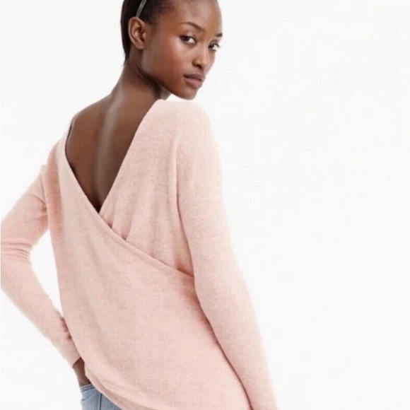 J CREW Pink Reversible V-Back Long-Sleeve Tunic - H9770 - Sz XXS - Picture 1 of 15